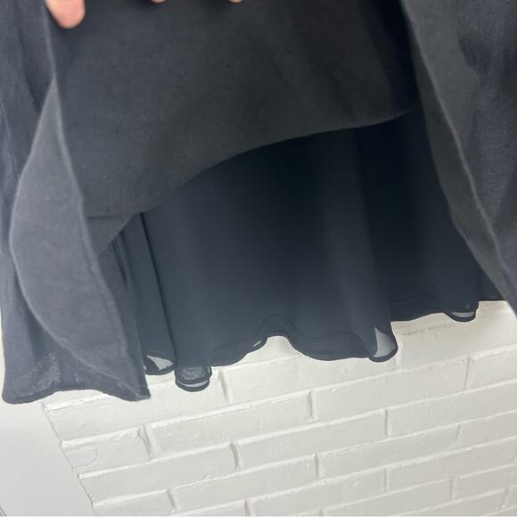 Vintage Talbots Black Irish Linen Skirt Size 10 - Picture 6 of 8